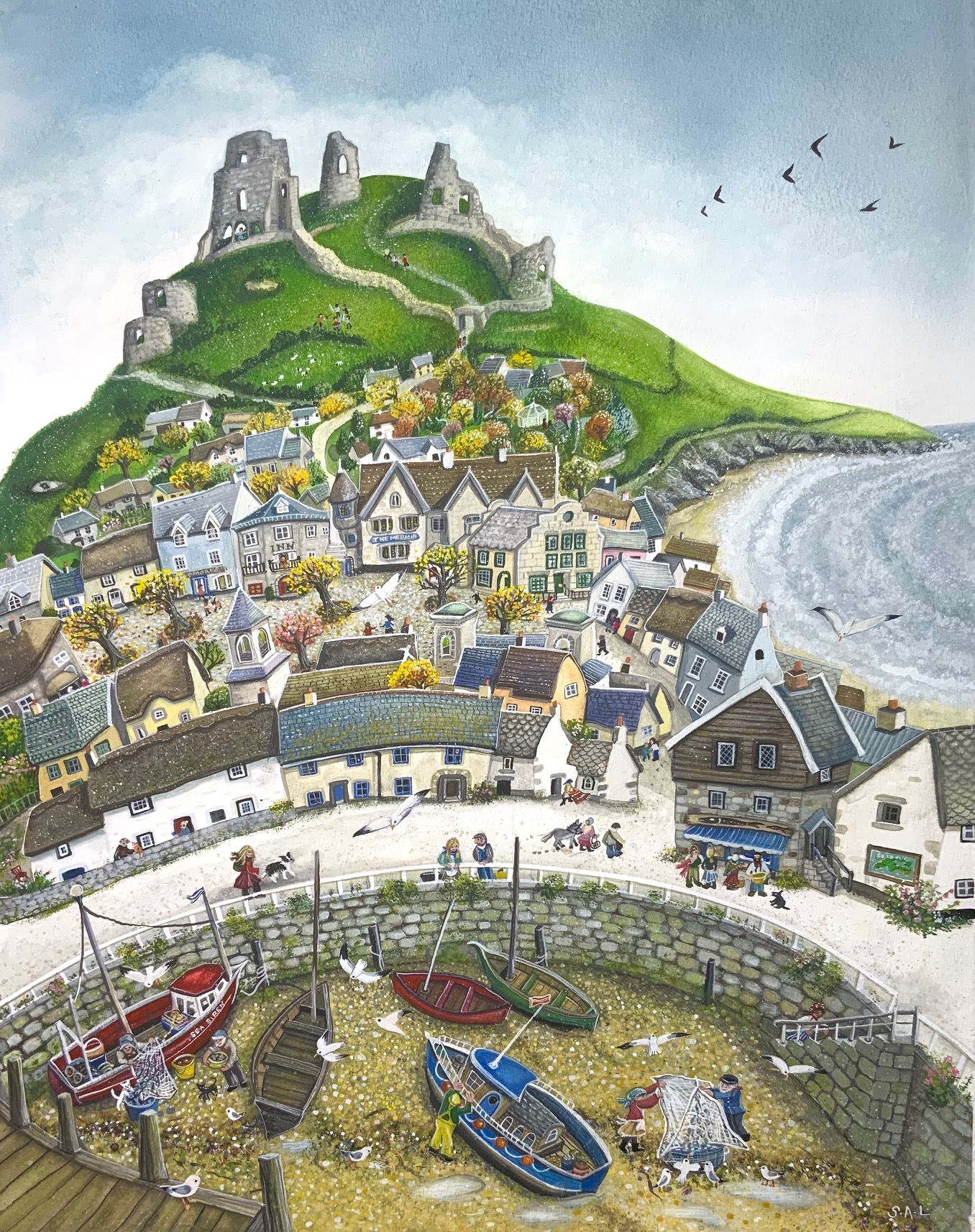 Peinture naïve de Sarah Latham