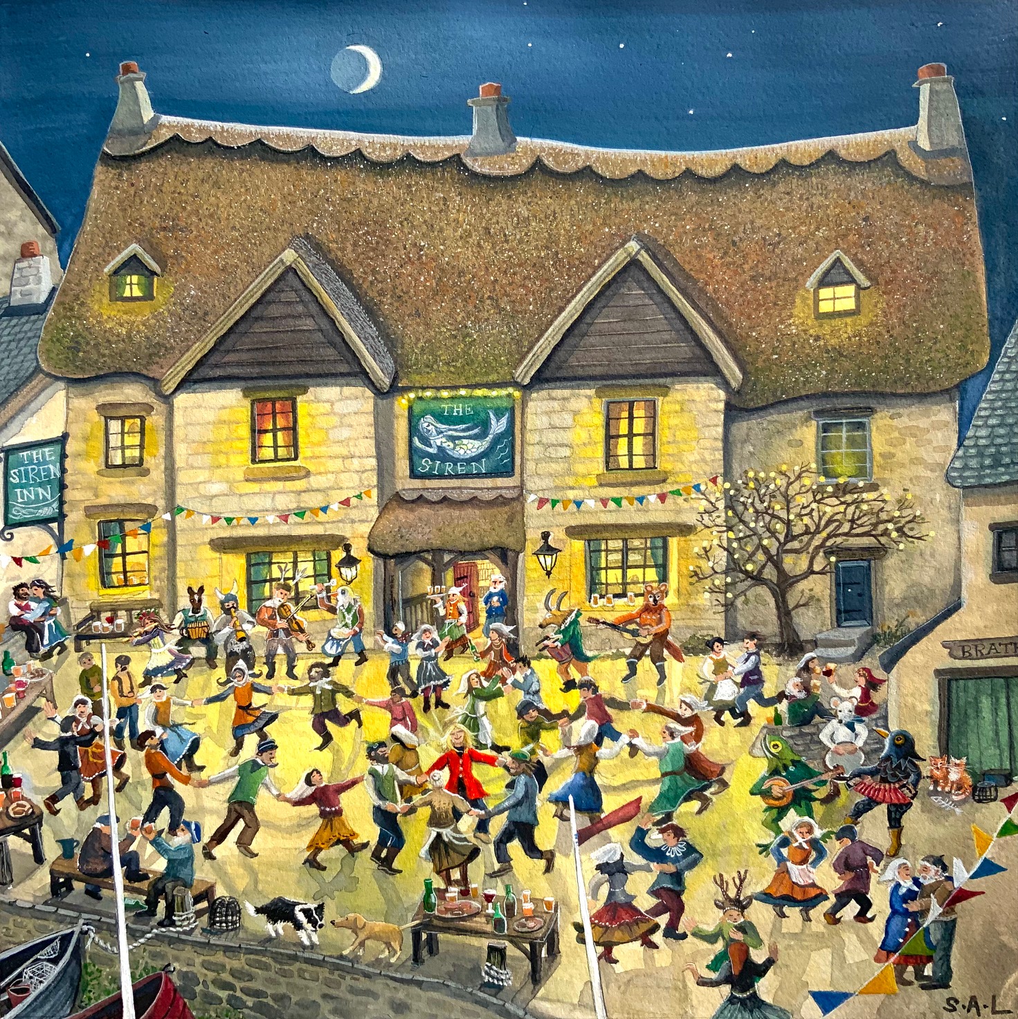 Peinture naïve de Sarah Latham