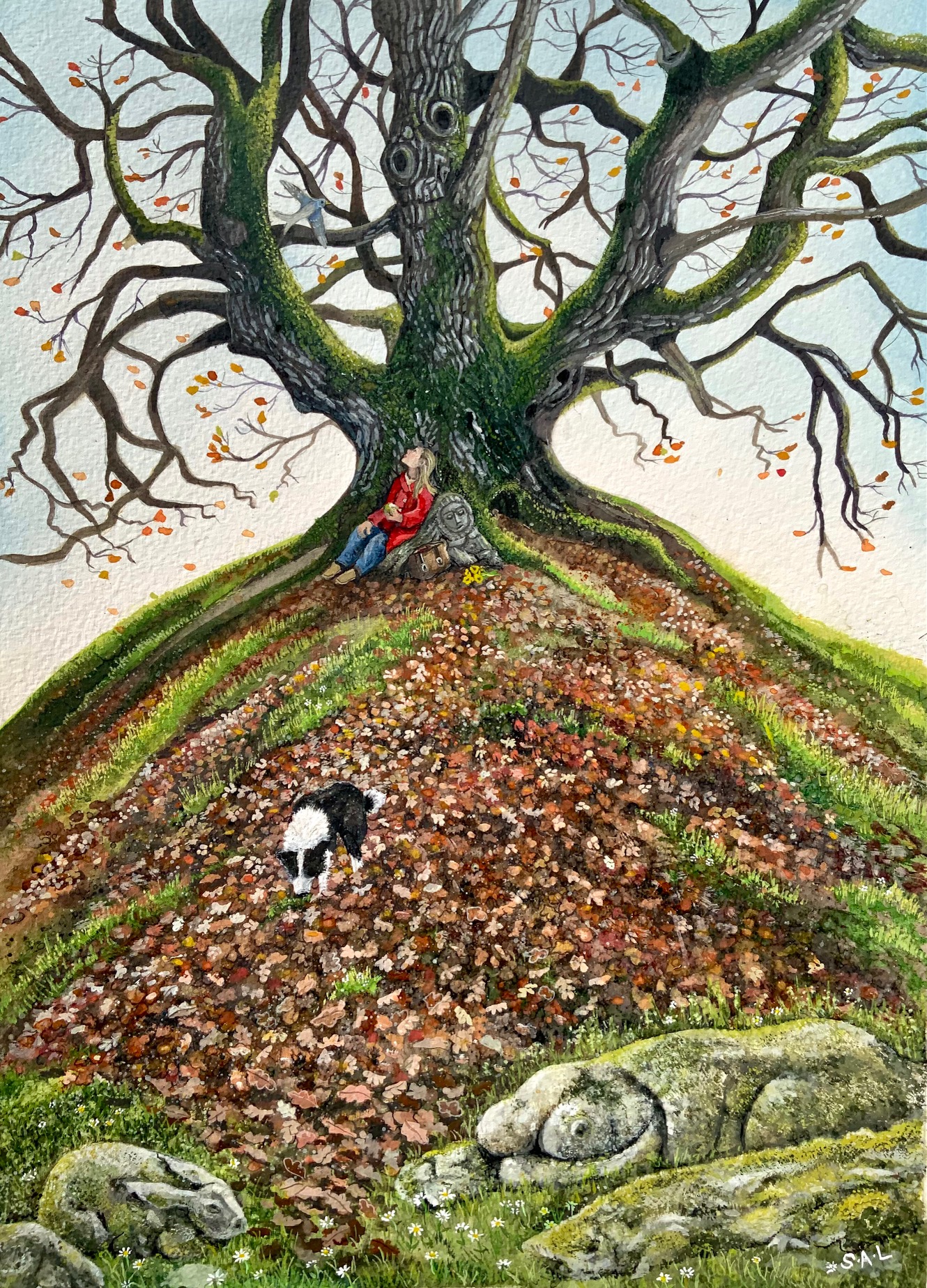 Peinture naïve de Sarah Latham