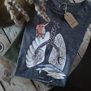 T-shirt imprimé avec une illustration de Laetitia Vincent