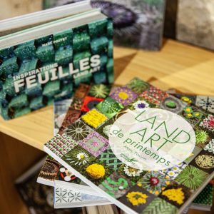 Livres de Maïté Milliéroux et Marc Pouyet, tous deux land-artistes