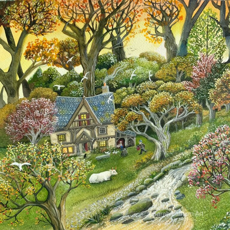Peinture naïve de Sarah Latham